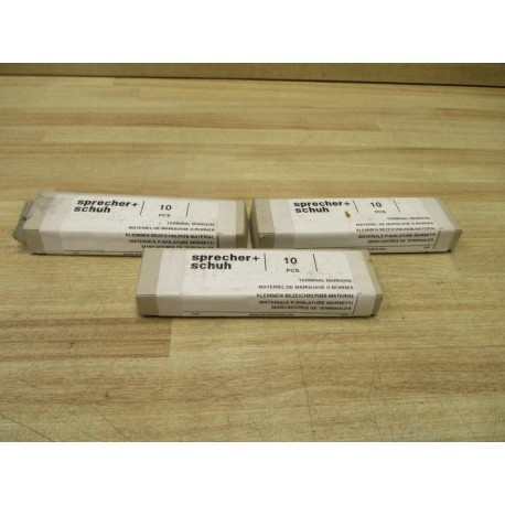 Sprecher+Schuh V7-MP-6 Terminal Marker Cards V7MP6 (Pack of 30)