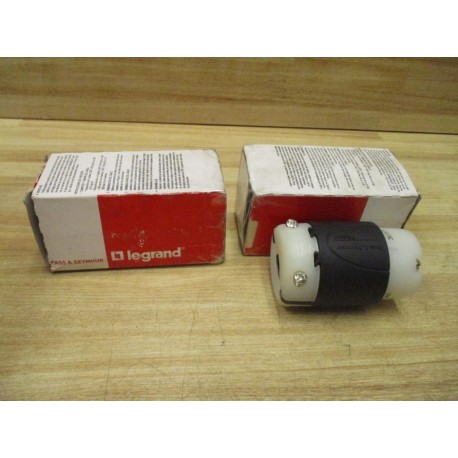 Pass & Seymour L620-C Connector L620C BlackWhite (Pack of 2)