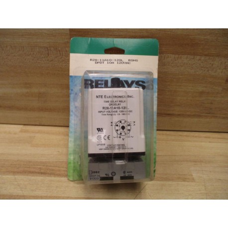 NTE R28-11A10-120L Time Delay Relay R2811A10120L