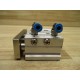 SMC MGPM16-10Z Compact Guided Cylinder MGPM1610Z W Fittings - Used