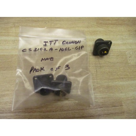 ITT Cannon CS3102A-10SL-61P Connector CS3102A10SL61P (Pack of 3) - New No Box