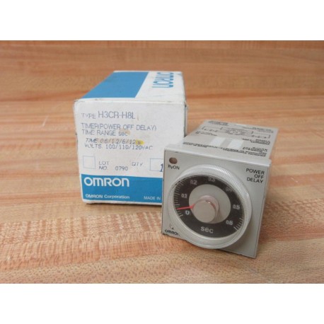 Omron H3CR-H8L Timer H3CRH8L 100110120VAC 0.61.2612s