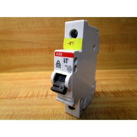 ABB S 261 B 6 Circuit Breaker S261B6 - Used