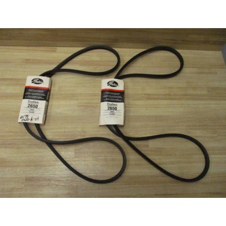 Gates 4L650 Truflex V-Belt 2650 (Pack of 2)