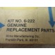 Binks 6-222 Repair Kit 6222