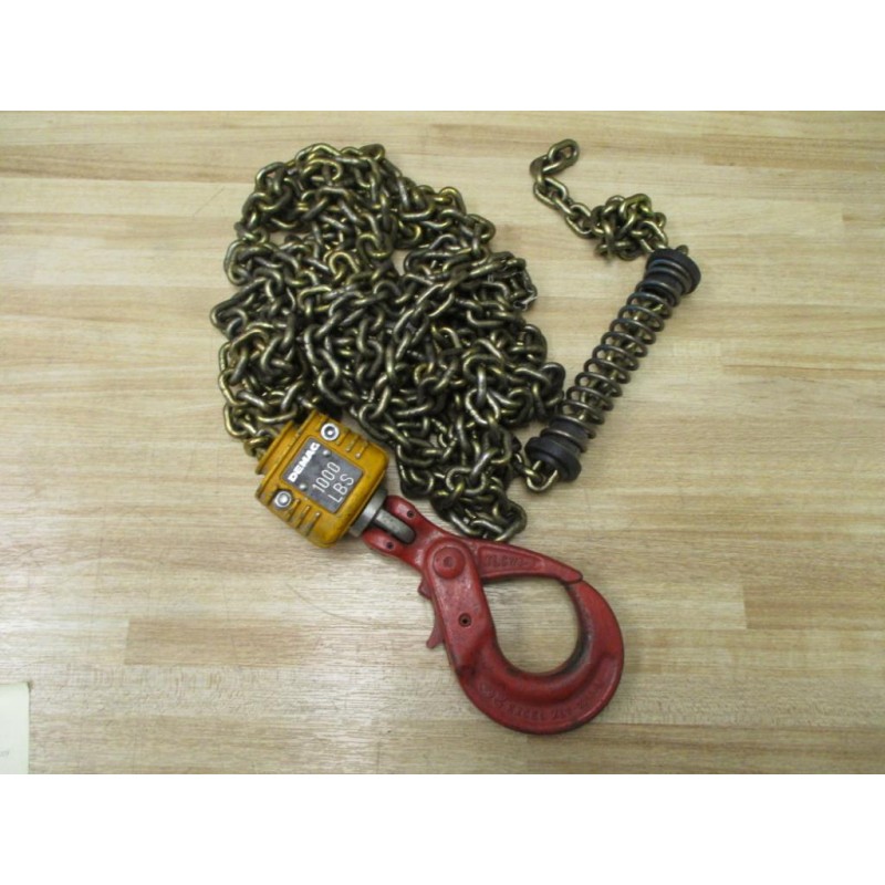 Demag XL1 78-8 Rigging Hook W Chain XLC78-8 - Used - Mara Industrial