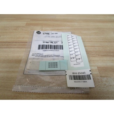 Allen Bradley 1746-RL41 Label