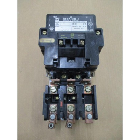 Square D 8536-SD01S Starter 8536-SDO1S Series A, NEMA 3 - Used