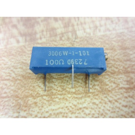 Trimpot 3006W-1-101 3006W1101 Trimmer Resistor (Pack of 2) - New No Box