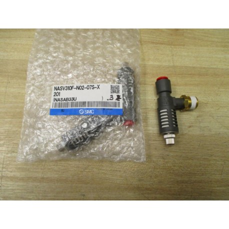 SMC NASV310F-N02-07S-X201 Union Tee NASV310FN0207SX201 (Pack of 3)
