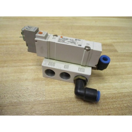 SMC SY5140R-5LOU-Q Solenoid Valve SY5140R5LOUQ WO Coil Cover - Used