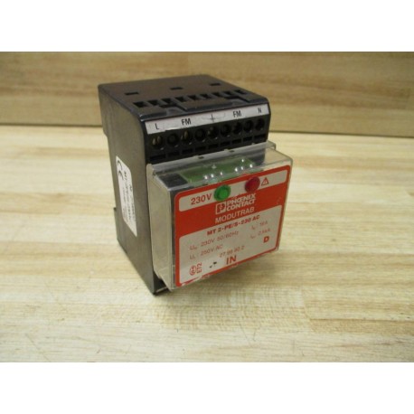 Phoenix Contact MT 2-PES-230 AC Modutrab Surge Protector MT2PES230AC - Used