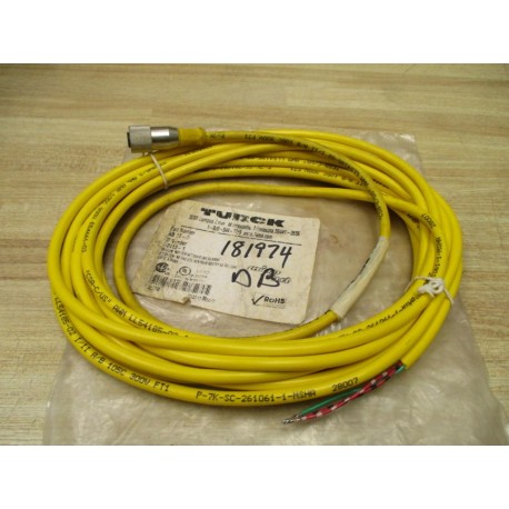 Turck KB3T-6 Microfast Single Ended Cordset U2413-1