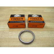 Timken 07196 Tapered Roller Bearing Single Cup (Pack of 2)