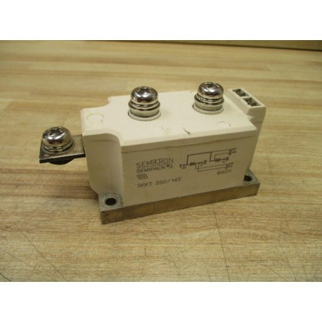 Semikron SKKT 25014E Thyristor Diode Module SKKT25014E Ivory - Used