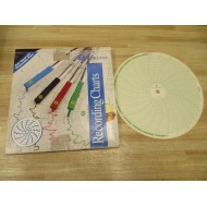 Graphic Controls 00234740 Circular Chart Paper (Pack of 100)