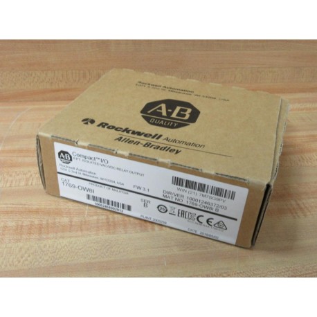 Allen Bradley 1769-OW8I 1769-OW81 Output Module 1769-OW81 Factory Sealed