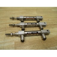 SMC CJ2D10-E0965-15 Air Cylinder CJ2D10E096515 W Fittings (Pack of 3) - Used