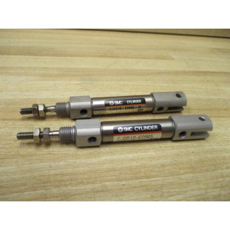 SMC CJ2D10-E0965-15 Air Cylinder CJ2D10E096515 (Pack of 2) - Used