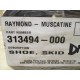 Raymond Muscatine 313494-000 Skid Shoe 313494000