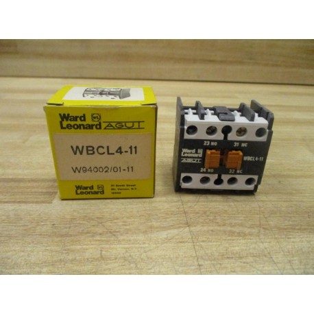 Ward Leonard WBCL4-11 Contact Block W9400201-11