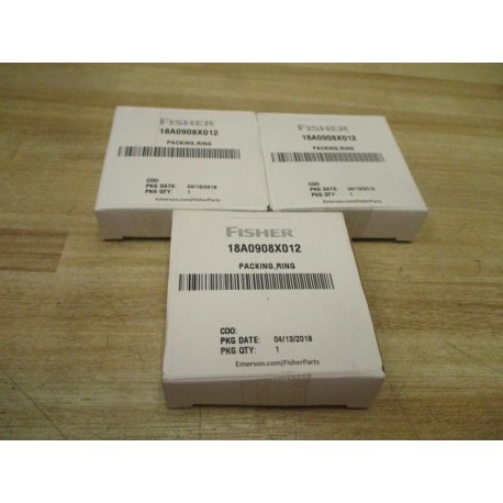 Fisher Emerson 18A0908X012 Packing Ring (Pack of 3)