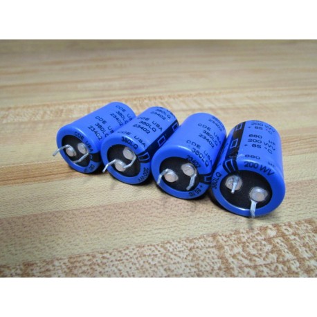 Cornell Dubilier 380LQ CDE Capacitor 680UF 200WV (Pack of 4) - New No Box