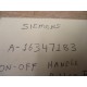 Siemens A-16347183 On-Off Handle Assembly A16347183 - Used