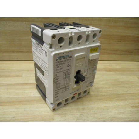 Siemens 3VF3111-1FL41-0AA0 50A Circuit Breaker - Used