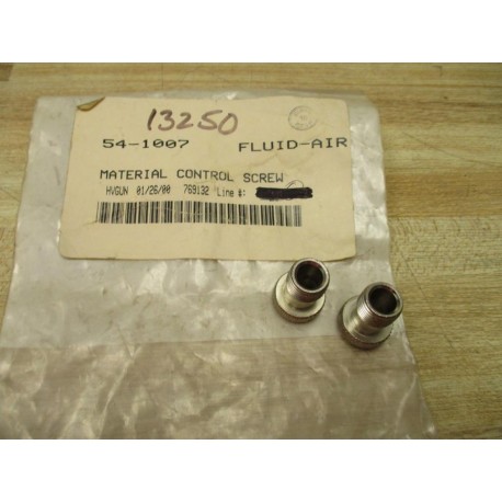 Fluid-Air 54-1007 Binks Material Control Screw 541007 (Pack of 2)