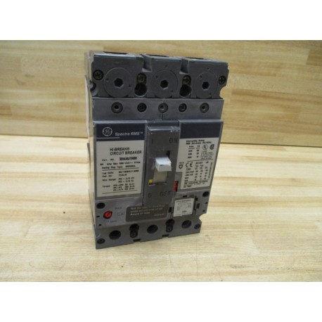 General Electric SEHA36AT0060 Spectra RMS 30A Circuit Breaker 60A Plug - Used