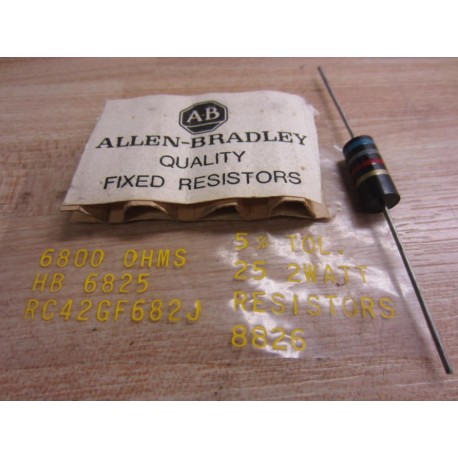 Allen Bradley RC42GF682J Resistor (Pack of 18) - New No Box