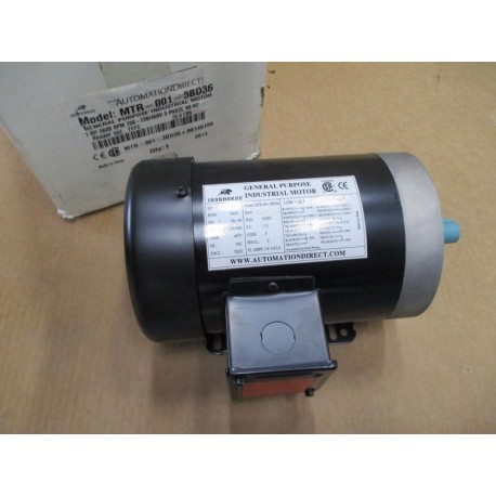 Automation Direct MTR-001-3BD36 IronHorse Industrial Motor MTR0013BD36