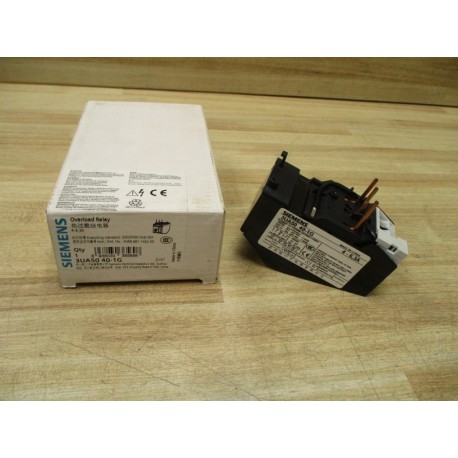 Siemens 3UA50 40-1G Overload Relay 3UA50401G