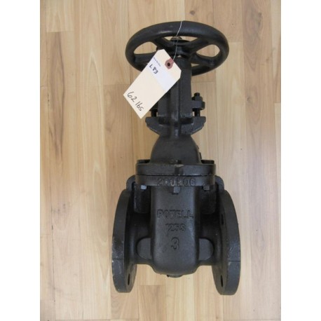 Powell 125S 3 Gate Valve IBBM Figure 1793 200WOG 3" - New No Box