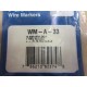 Thomas And Betts WM-A-33 WMA33 Wire Markers Pocket Pack