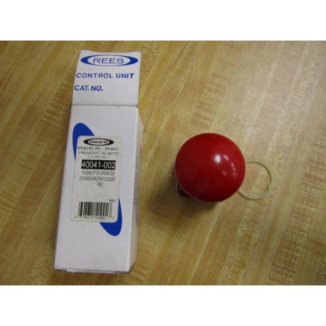 Rees 40041-002 Pushbutton Operator Mushroom Plunger