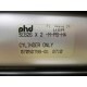 PHD SEB26 X 2 -M-PB-H4 Slide Cylinder SEB26X2MPBH4 - Used