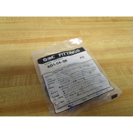 SMC KQL04-06 One-Touch Fitting KQL0406 (Pack of 10)