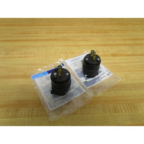 Leviton R50-115PR Vacuum Cleaner Plug R50115PR 183-123 AWG (Pack of 2)