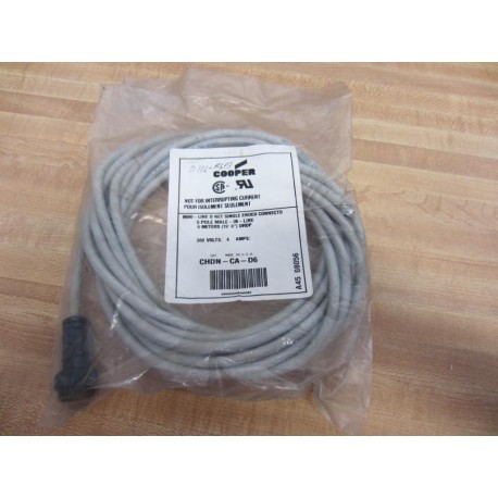 Cooper CHDN-CA-D6 CHDNCAD6 Cable 300V 4A 5 Pole Male 6M