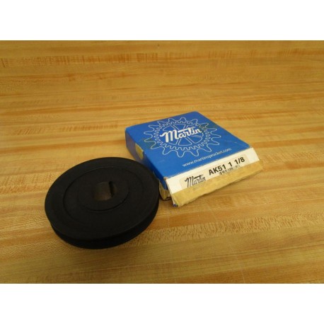 Martin AK51 1 18 Sheave Belt Pulley WKeyway AK51118