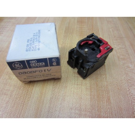GE General Electric 080BF01V Contact Block
