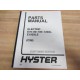 Hyster E70-80-100-120XL Hy-E7080100120XL Parts Manual - New No Box