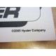 Hyster E100ZS Parts Manual (D098) 2005 Customer Edition Hy-E100ZS - Used