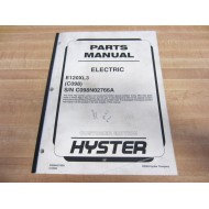 Hyster E120XL3 Parts Manual Electric 2002 Customer Edition Hy-E120XL3 - Used