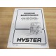 Hyster 1455478 Literature Packet E70-120XL2 Customer Edition - New No Box