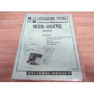 Hyster 826658 Literature Packet W20-40XTC Customer Edition Hy-826658