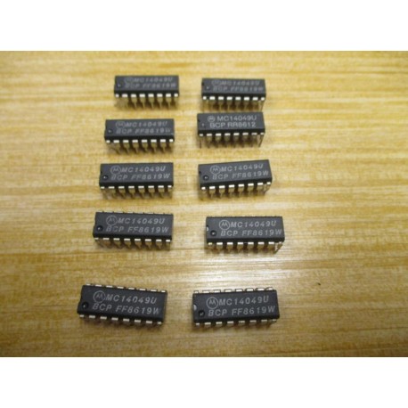 Motorola MC14049U Integrated Circuit (Pack of 10) - New No Box