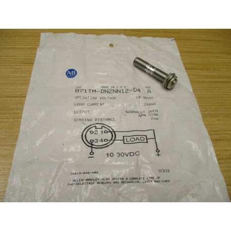 Allen Bradley 871TM-DN2NN12-D4 Proximity Sensor 871TMDN2NN12D4
